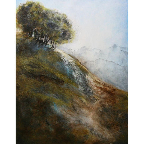 Steep Hill 1620 Gold Ornate Wood Framed Art Print with Double Matting by Charest, Doris