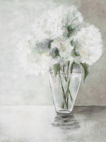 Austere Arrangement 2 White Modern Wood Framed Art Print with Double Matting by Charest, Doris