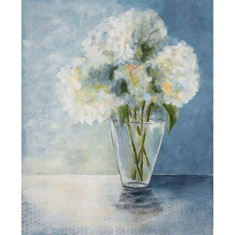 Austere Arrangement White Modern Wood Framed Art Print by Charest, Doris