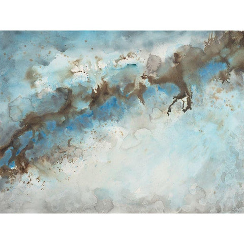 Ice Flow 1 Black Modern Wood Framed Art Print with Double Matting by Charest, Doris