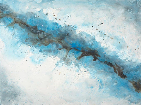 Ice Flow 2 White Modern Wood Framed Art Print with Double Matting by Charest, Doris