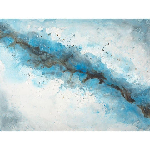 Ice Flow 2 Black Modern Wood Framed Art Print with Double Matting by Charest, Doris