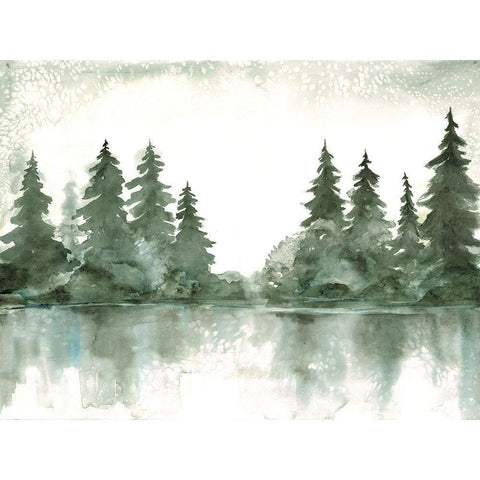 Forest Enchantment Gold Ornate Wood Framed Art Print with Double Matting by Charest, Doris