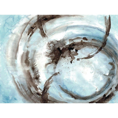 Orb It 1 White Modern Wood Framed Art Print by Charest, Doris