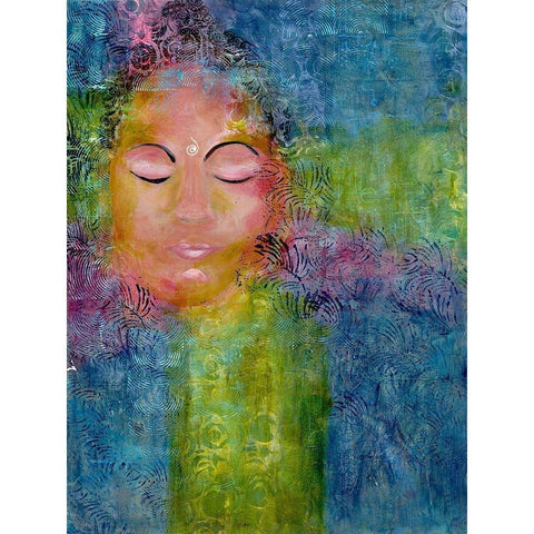 Calm Meditation 3 Black Modern Wood Framed Art Print by Charest, Doris