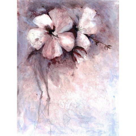 Maroon Calm Black Modern Wood Framed Art Print with Double Matting by Charest, Doris