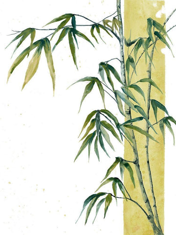 Standing Plant White Modern Wood Framed Art Print with Double Matting by Charest, Doris