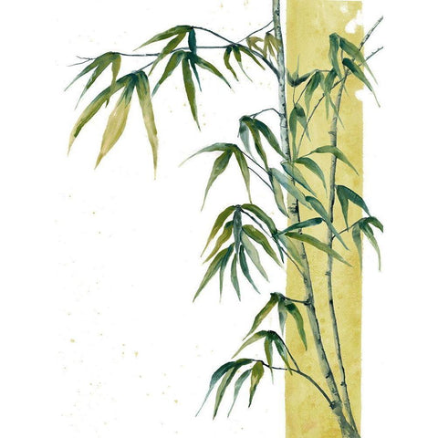 Standing Plant Black Modern Wood Framed Art Print with Double Matting by Charest, Doris