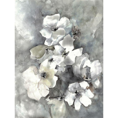 Mundane Florals 1 Gold Ornate Wood Framed Art Print with Double Matting by Charest, Doris