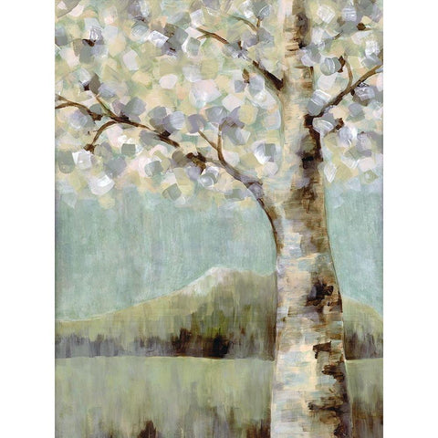 Flowering Tree Gold Ornate Wood Framed Art Print with Double Matting by Charest, Doris