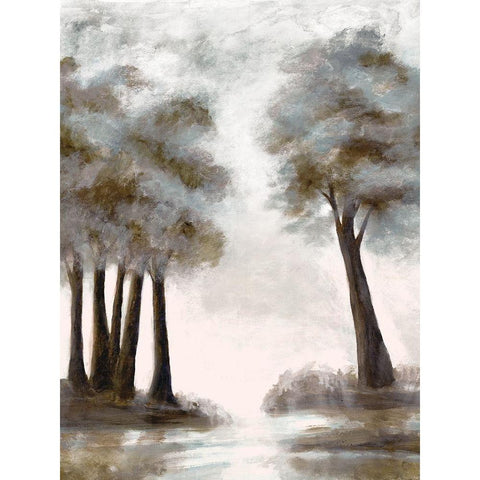 Wooded Vista Gold Ornate Wood Framed Art Print with Double Matting by Charest, Doris