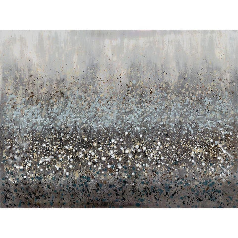 Drip Field 1 Black Modern Wood Framed Art Print with Double Matting by Charest, Doris