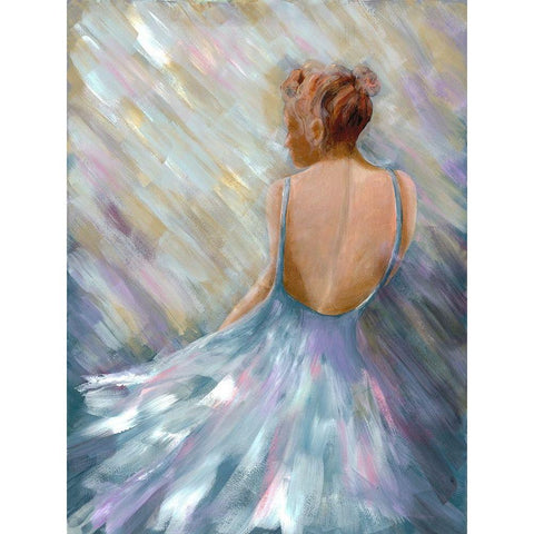 Dancing Queen 1 White Modern Wood Framed Art Print by Charest, Doris