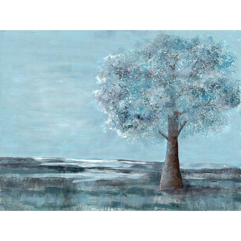 Solitary Beauty 1 Black Modern Wood Framed Art Print by Charest, Doris