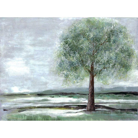 Breath Of Spring 1 Black Modern Wood Framed Art Print by Charest, Doris