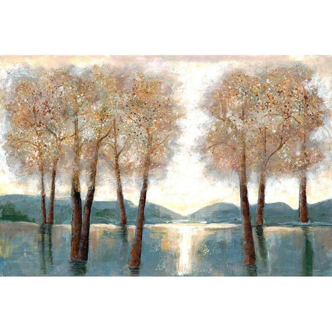 Approaching Autumn 1 White Modern Wood Framed Art Print by Charest, Doris