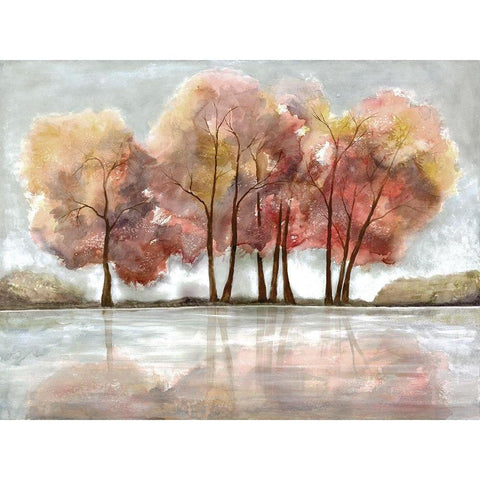 Lakeside Forest Gold Ornate Wood Framed Art Print with Double Matting by Charest, Doris