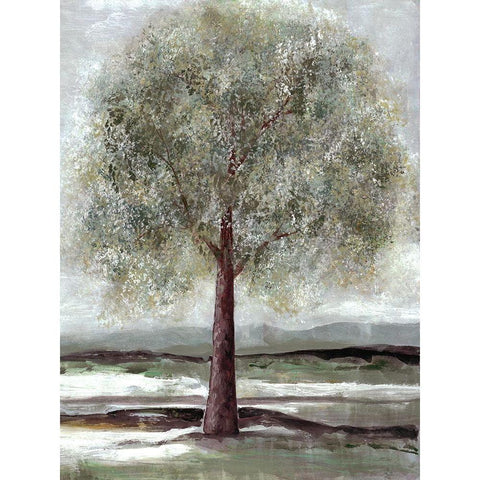 Twilight Of Spring 1 White Modern Wood Framed Art Print by Charest, Doris
