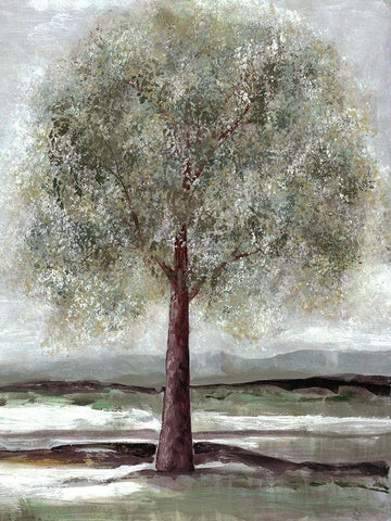 Twilight Of Spring 1 White Modern Wood Framed Art Print with Double Matting by Charest, Doris