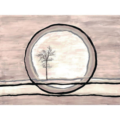 Uninhabited Horizon White Modern Wood Framed Art Print by Charest, Doris