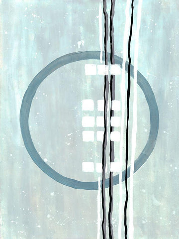 Threaded Loop White Modern Wood Framed Art Print with Double Matting by Charest, Doris