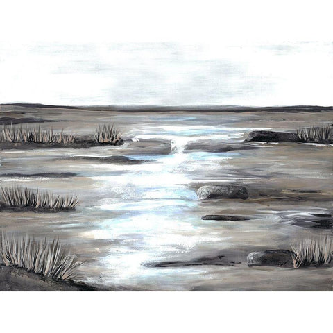 Marsh Scene 2 Black Modern Wood Framed Art Print with Double Matting by Charest, Doris