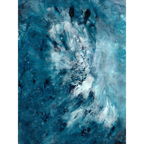 Ocean Depths Black Modern Wood Framed Art Print with Double Matting by Charest, Doris