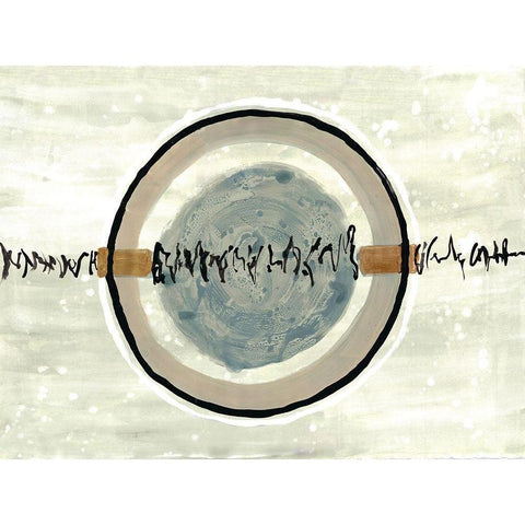 Super Sonic Cell Black Modern Wood Framed Art Print with Double Matting by Charest, Doris