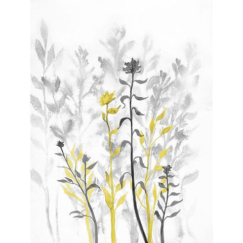 Illuminating Growth 1 White Modern Wood Framed Art Print by Charest, Doris