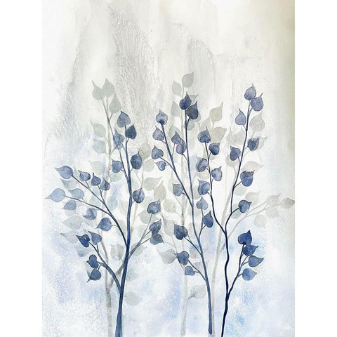 Sprouting Joy 2 White Modern Wood Framed Art Print by Charest, Doris