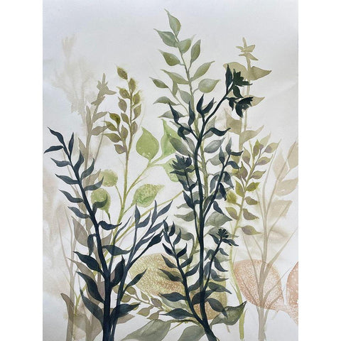 Reaching Heights 2 Black Modern Wood Framed Art Print with Double Matting by Charest, Doris
