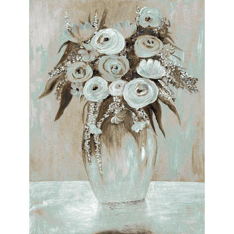 Waiting Beauty 2 Black Modern Wood Framed Art Print with Double Matting by Charest, Doris