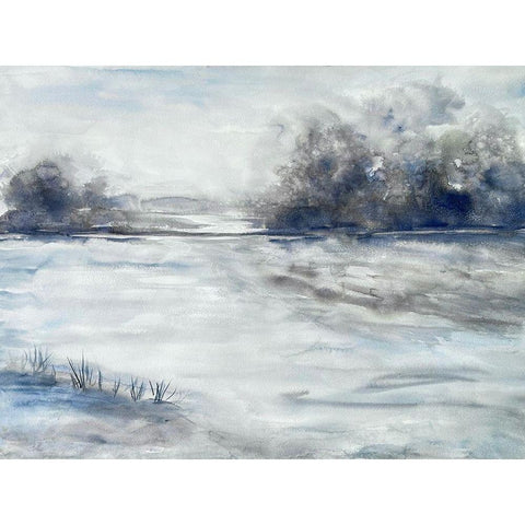 Morning Storms 2 White Modern Wood Framed Art Print by Charest, Doris