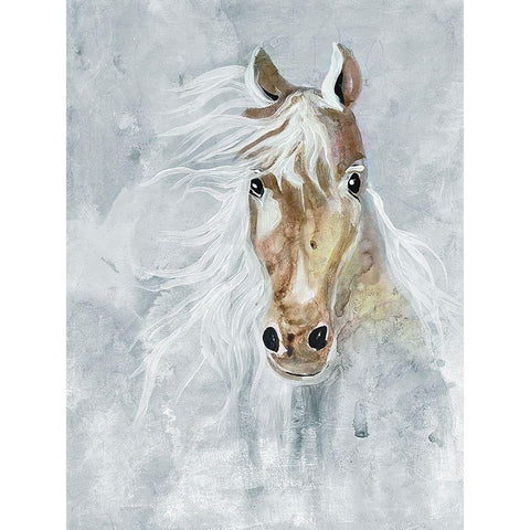 Magical Steed 2 White Modern Wood Framed Art Print by Charest, Doris