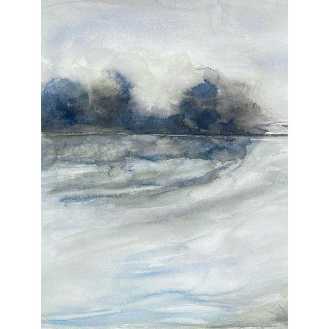 Gloomy Storms 1 Black Modern Wood Framed Art Print with Double Matting by Charest, Doris