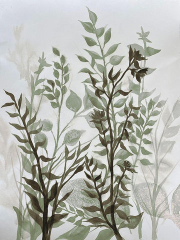 Rustic Heights 2 White Modern Wood Framed Art Print with Double Matting by Charest, Doris