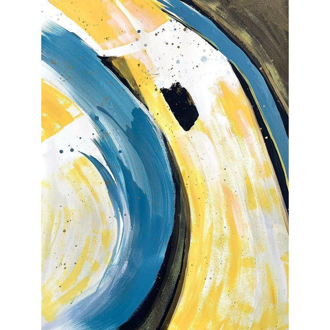 Absentminded Emotion 3 Black Modern Wood Framed Art Print with Double Matting by Charest, Doris