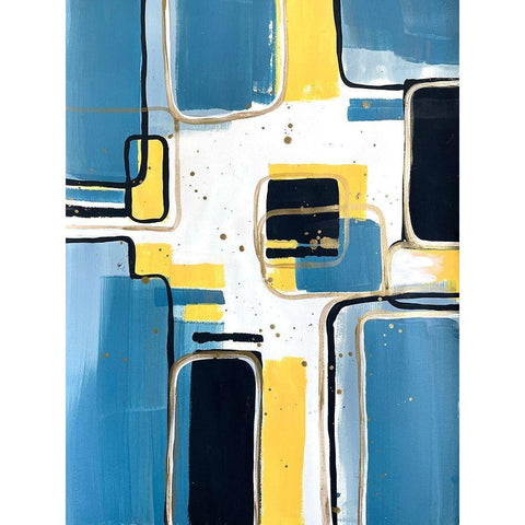Absentminded Emotion 5 White Modern Wood Framed Art Print by Charest, Doris