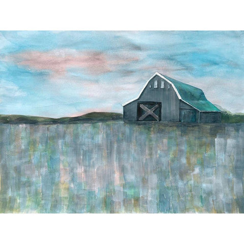 Farmland Beauty 3 Black Modern Wood Framed Art Print by Charest, Doris
