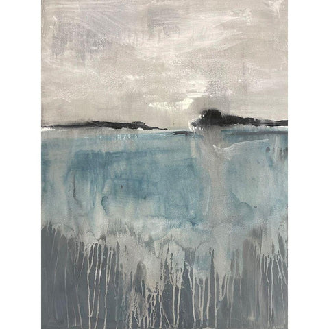 Distant Sentiment 1 Black Modern Wood Framed Art Print with Double Matting by Charest, Doris