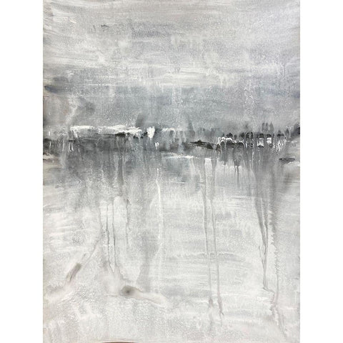 Meditative Horizon 1 Black Modern Wood Framed Art Print by Charest, Doris