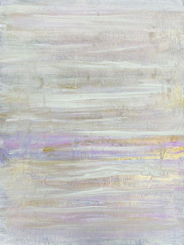 Soft Depths 1 White Modern Wood Framed Art Print with Double Matting by Charest, Doris
