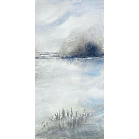 Morning Showers 1 Black Modern Wood Framed Art Print with Double Matting by Charest, Doris