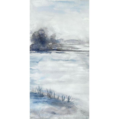 Restless Beaches 2 Black Modern Wood Framed Art Print with Double Matting by Charest, Doris