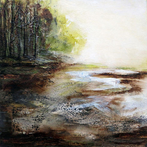 Early Spring 2020 White Modern Wood Framed Art Print with Double Matting by Charest, Doris