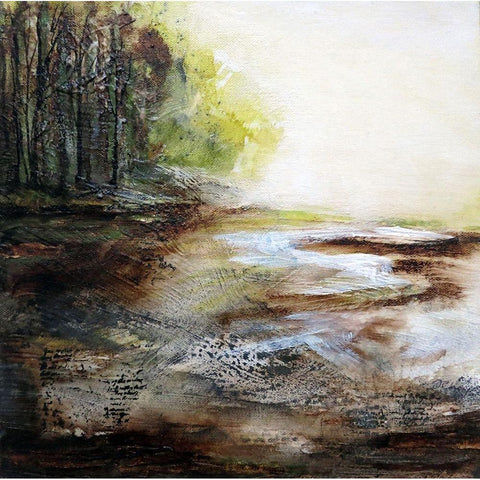 Early Spring 2020 Black Modern Wood Framed Art Print by Charest, Doris