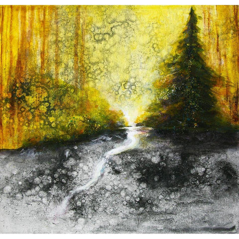Path To The Edge 2020  Gold Ornate Wood Framed Art Print with Double Matting by Charest, Doris