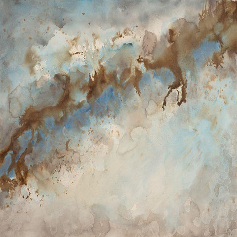 Emanation White Modern Wood Framed Art Print with Double Matting by Charest, Doris