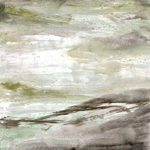 Vacant Apogee 1 Black Modern Wood Framed Art Print with Double Matting by Charest, Doris