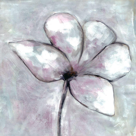 Cherished Bloom 4 White Modern Wood Framed Art Print by Charest, Doris